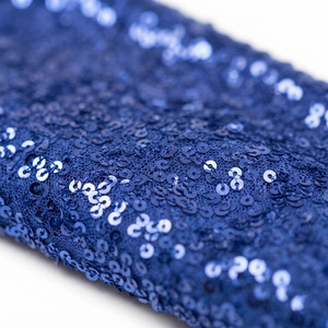 <b>Custom</b> Royal Blue Knitted 100% Cotton Varsity Cardigan Sequin Sleeves Embroidery Letter V Neck Button Front Logo Greek Sweater - Product Image 3