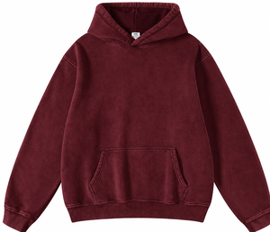Sweat à capuche délavé pour homme, style vintage, avec poche kangourou, coupe décontractée, streetwear décontracté - Product Image 1