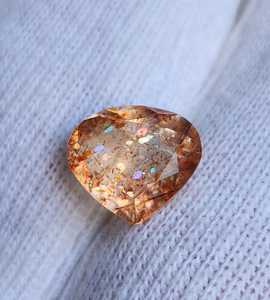 Piedra de sol natural en forma de corazón, gemas facetadas brillantes para joyería fina, todas las formas y tamaños disponibles al por mayor. - Product Image 2