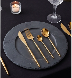 <b>Golden</b> Polished Metal Flatware <b>Set</b> Modern Luxury Design High Mirror Finish Dishwasher Safe Wedding Tableware - Product Image 4