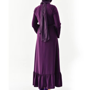 Service OEM Vêtements Musulmans pour Femmes Abaya Islamique de Haute Qualité Confortable Légère à Manches Longues Style Casual Respirant - Product Image 5