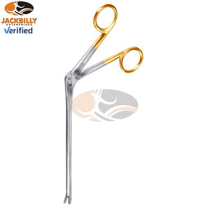 JACKBILLY Caspar 6-Inch Angle 45 Degree 5x14mm <b>Bite</b> Stainless Steel Intervertebral Disc Rongeur Fenestrated Cup Side Serrated - Product Image 3