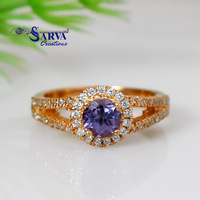 Bague halo en argent sterling 925 plaqué or avec accents de zircon cubique, élégante, pour femme, bijoux de fiançailles, de mariage, cadeau
