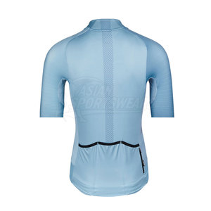 Maillot de cyclisme personnalisé léger à séchage rapide 100% polyester avec maille respirante pour le confort quotidien des hommes lors de leurs sorties à vélo - Product Image 2