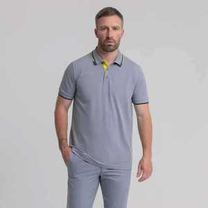เสื้อโปโลสตรีทแวร์แบบกำหนดเอง เสื้อโปโลแขนสั้นสำหรับฤดูร้อนสำหรับผู้ชาย เสื้อยืดโปโล - Product Image 6