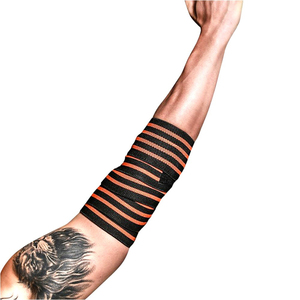 Manchons de compression en néoprène personnalisés avec logo, unisexe, robustes, pour haltérophilie et entraînement en salle de sport, OEM ODM - Product Image 4