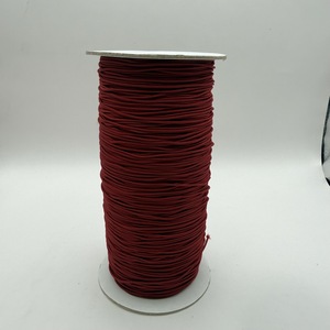 Cordon élastique tressé rouge brique n°40, 1,2 mm, 288 yards, 100 % nylon haute ténacité, écologique, pour textile de maison - Product Image 4