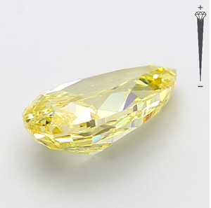 Diamante Cultivado en Laboratorio con Certificación IGI, 4.51 CT, Corte Pera Modificado, Color Amarillo Intenso Fantasía, Claridad VS1, CVD LG 800611749 para Joyería - Product Image 3