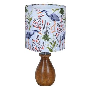 Walnut Wood <b>Table</b> <b>Lamp</b> Handmade <b>Portable</b> Modern Lampshade Decorative Bedside Desk Light for Living Room Office - Product Image 5