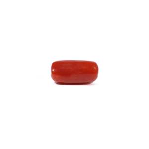 Natural Red Coral Oval Cabochon Loose Gemstone 3.73 Carat Certified Wholesale - Product Image 2