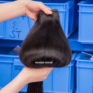 Cheveux vierges brésiliens Remy, faisceaux de cheveux alignés avec cuticules de vison, extensions de cheveux humains indiens de haute qualité avec échantillon gratuit - Product Image 6