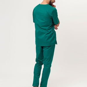 Uniformes Médicos para Doctores y Enfermeras, Conjuntos de Uniformes Quirúrgicos de Algodón/Poliéster Tejido, Ecológicos y Cómodos para Hospital - Product Image 2
