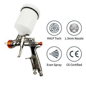 Pistola de Pulverización de Aire HVLP Neoalex W400 1.3/1.5/1.8/2.0mm, Pistola de Pintura Automotriz de Alimentación por Gravedad de 600ml para Repintado de Automóviles - Product Image 1