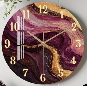 Green Resin Quartz <b>Battery</b> Powered Wall <b>Clock</b> Single Face Decorative Art Deco Glass Look Living Room Guest Room High Finish - Product Image 5
