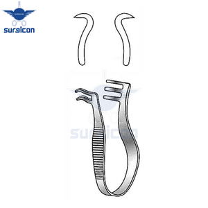 Retractor Autoajustable Finsen de 5 cm (2 Pulgadas) y 12 mm, Retractor Quirúrgico Reutilizable de Acero Inoxidable Afilado, Instrumento Médico - Product Image 2