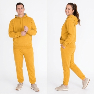 Custom Logo Hoodie Blank Oversized Hoodie No String Thick Terry Cotton Plain Sweatshirt Heavyweight <b>Pullover</b> <b>Men</b> Hoodies - Product Image 2