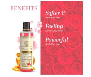 Gel de baño Khadi Natural de Rosa y Miel |   Piel limpia y radiante |   Gel de ducha con fragancia de rosa y miel - Product Image 2