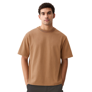 Camiseta Oversize Personalizada al por Mayor para Hombre, 100% Algodón, Hombro Caído, Ajuste Holgado, Estilo Vintage Streetwear, Lisa - Product Image 4