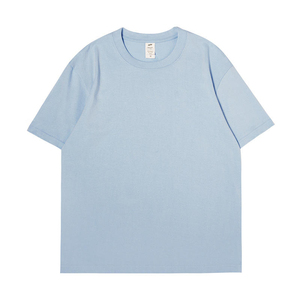 Men's 230g Cotton Knitted Short Sleeve Summer Fashion Brand Clothing Base <b>Shirt</b> White T-<b>shirt</b> Male Couple Wear T-<b>shirt</b> Clothes - Product Image 6