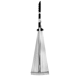 Rastrillo de Jardín Telescópico Ajustable de Metal con 15 Dientes - Product Image 2