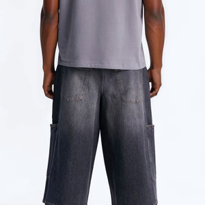 Pantalones Cortos de Mezclilla para Hombre, a la Moda, de Secado Rápido, Talla Grande, Frescos, Transpirables, Hechos de Algodón - Product Image 4