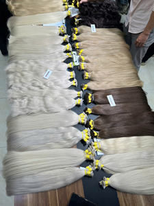 Extensions de cheveux humains vierges vietnamiens # PLA01 # PLA02 # Prix d'usine 60 - Cheveux extra longs de 18 à 40 pouces, super double drawn - Product Image 5