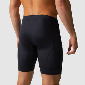 Service OEM – Short de compression athlétique écologique à séchage rapide, taille élastique, couleur unie, prix bas - Product Image 2