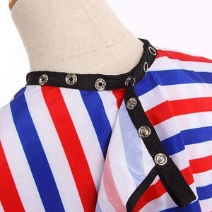 Cape de barbier professionnelle en polyester de qualité supérieure avec fermeture réglable - Product Image 4