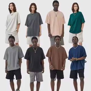 Vente en gros de t-shirts blancs en coton 100% 210g, col rond, streetwear, hip hop, t-shirt uni personnalisé, t-shirt blanc uni pour hommes - Product Image 6