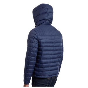 Custom Windproof Waterproof Nylon Mens Hooded Puffer Jacket Fleece <b>Lined</b> Winter Bubble <b>Coat</b> - Product Image 2