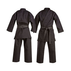 Uniforme de Karate para Adultos, 100% Algodón, Negro, Resistente, Ropa de Artes Marciales, Corte Regular, Unisex - Product Image 6