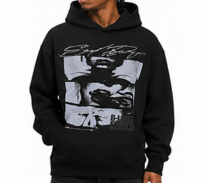 Sweat à capuche zippé noir pour homme, en molleton de coton premium, style streetwear hiver, chaud et tendance, pour un usage décontracté - Product Image 4