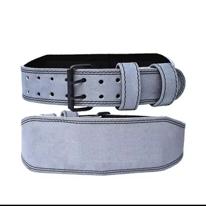 Ceinture de musculation en cuir de vachette bleue, réglable avec boucle, unisexe, respirante, antidérapante, protection professionnelle, soutien lombaire - Product Image 5