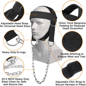 Harnais de musculation en néoprène avec fermeture à boucle en acier, sangles réglables, antidérapant, respirant, pour utilisation en salle de sport, fabriqué au Pakistan - Product Image 4