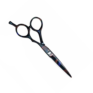 Ciseaux de barbier professionnels personnalisés, revêtement papier, tranchants, pour droitiers, ciseaux de salon de coiffure - Product Image 1