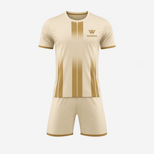 Conjunto de Camiseta de Fútbol para Hombre WARPRO, Manga Corta, Cuello Redondo, Degradado Dorado, Poliéster, Absorbe la Humedad, Ajuste Atlético, para Todas las Temporadas - Product Image 1