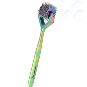 Instrumento de diagnóstico de 7 cabezales, Molinete multicolor de arcoíris para pruebas de reflejos sensoriales, Molinete Wartenberg Neuro de acero inoxidable - Product Image 1