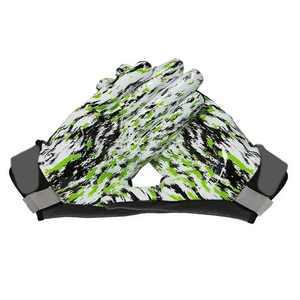 Custom Logo <b>Full</b> Finger Outdoor Sports Gloves Black White Green Camouflage Non <b>Slip</b> Pull on PU Material Unisex All Seasons - Product Image 4