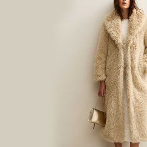 Abrigo Largo de Cuero Genuino para Mujer con Cuello de Piel Real, Abrigo de Invierno a la Moda, Prenda Exterior Cálida de Lujo, Abrigo Largo de Alta Calidad - Product Image 3