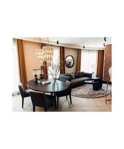 Portavelas de Madera Natural y Metal Estilo Farol Hecho a Mano de Moda para Decoración Navideña del Hogar, Espacios de Vida de Lujo - Product Image 5