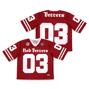 Camiseta de fútbol americano personalizada de malla, 100% poliéster de secado rápido, manga corta, estilo béisbol, uniforme deportivo OEM al por mayor - Product Image 2