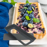 ATLAS STAR Rechthoekige Taartvorm 10 Inch Aluminium Afneembare Losse Bodem Hard-geanodiseerde Coating Ovenbestendig Geschikt voor Taarten