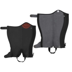 Guêtres d'équitation en cuir véritable souple aniline, demi-guêtres durables unisexes LHC-0068 - Product Image 2