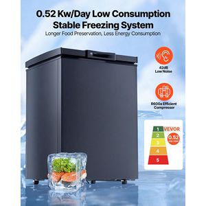 Congelatore Compatto da 3,3 Piedi Cubi con 2 Cestelli Rimovibili Regolabili, Congelatore a Pozzetto con Apertura Superiore Indipendente - Product Image 2