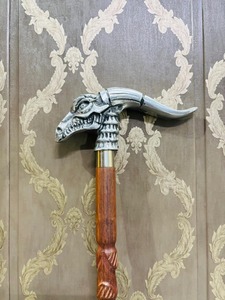 Brass Dragon Head Handle Designer Wooden Walking <b>Stick</b> for Valentine's Day and Graduation - Product Image 4