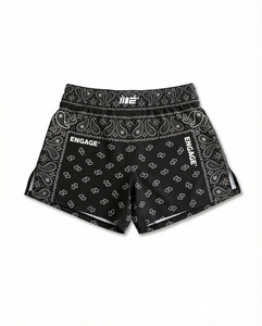 กางเกง MMA แบบมีช่องระบายอากาศ ผลิตจากวัสดุสำหรับการออกกำลังกาย เหมาะสำหรับคิกบ็อกซิ่ง ฟิตเนส ซ้อมในยิม ออกกำลังกาย และการฝึกกีฬา - Product Image 1