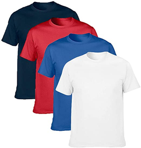 เสื้อยืดผู้ชายทรงปกติ ผ้าฝ้าย 100% น้ำหนักผ้าปรับแต่งได้  โลโก้ด้านหน้า แขนสั้น คอกลม - Product Image 5