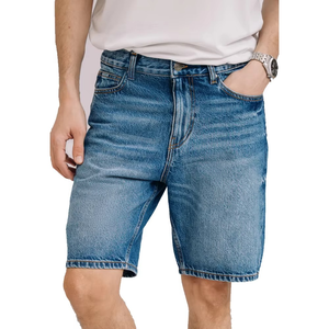 Street Fashion Casual Skater Boy Jorts Snow Wash Denim Straight-leg Half Pant Bottom Short Baggy Summer Embroidery <b>Jeans</b> - Product Image 5