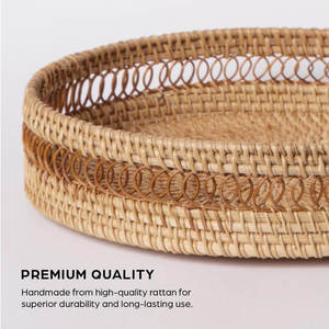 Bandeja de mimbre Derk - Product Image 4