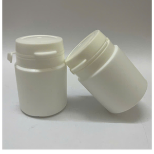 Bouteille en plastique PE cylindrique blanche APS avec bouchon à vis Modèle C0320 pour l'emballage de médicaments avec impression personnalisée - Product Image 5